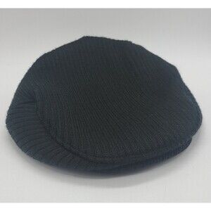 Place Est 1989 Youth Boys Black Knit Gatsby News Boy Hat Cap XS/6-24  Mo.